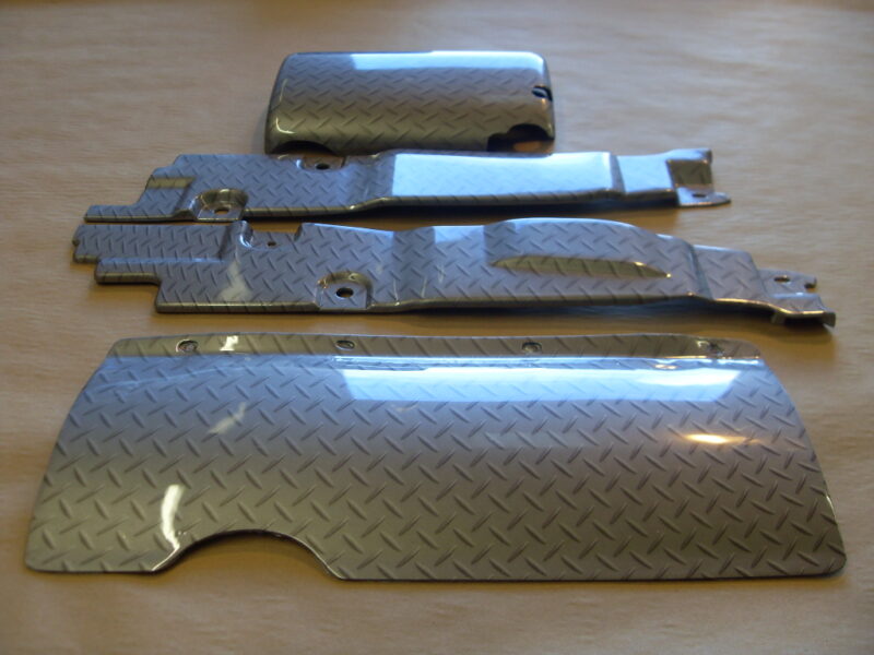 Car interior various parts coated in metal hydrographic film