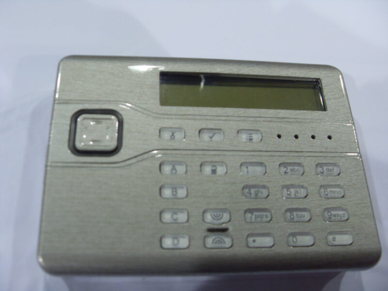 Alarm Keypad coated in metal hydrographic film