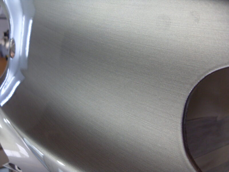 Motorbike parts painted silver
