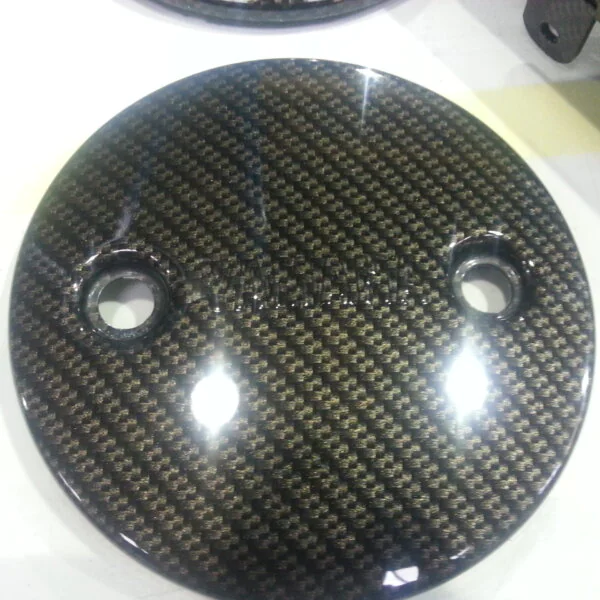 Yamaha motorbike parts coated in carbon fibre hydrographic film