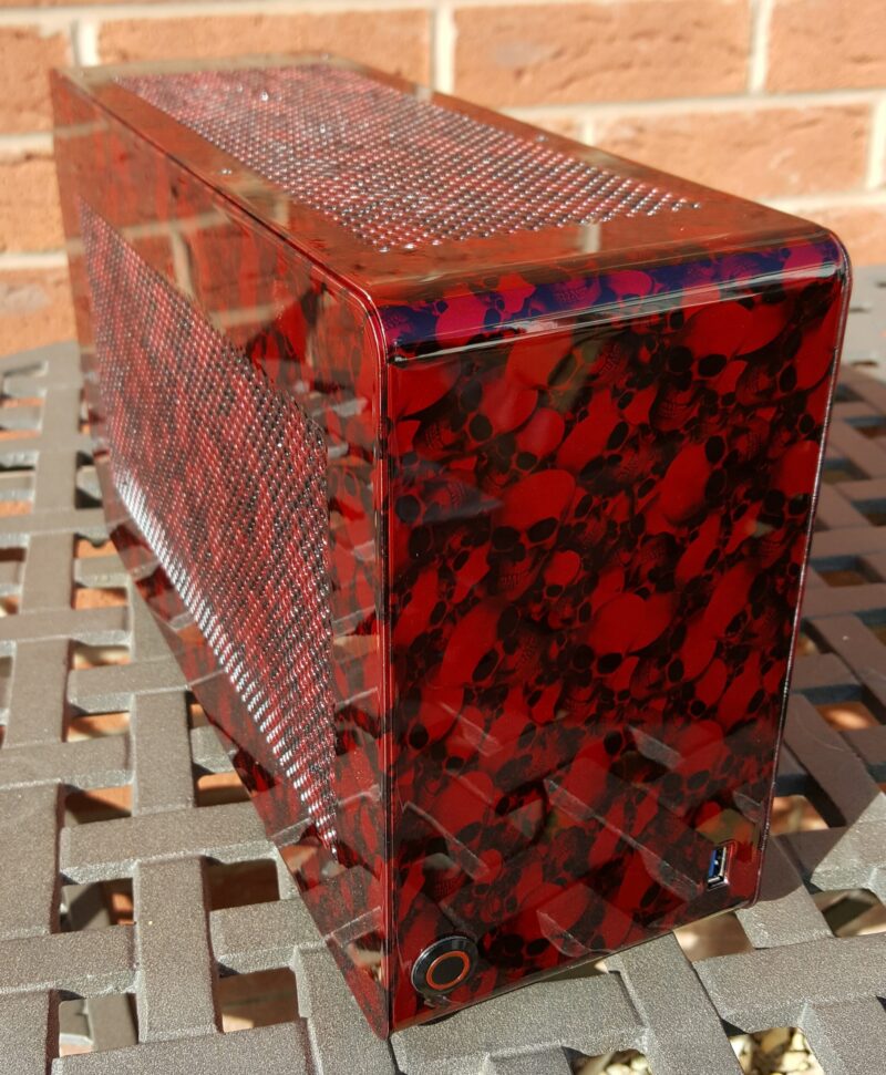 Computer Case Coated in Skulls
